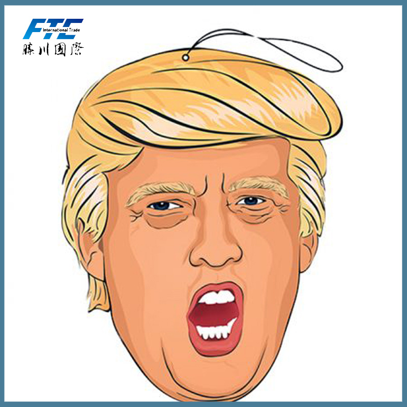 Wholesale Trump Paper Car Air Freshener Custom Design