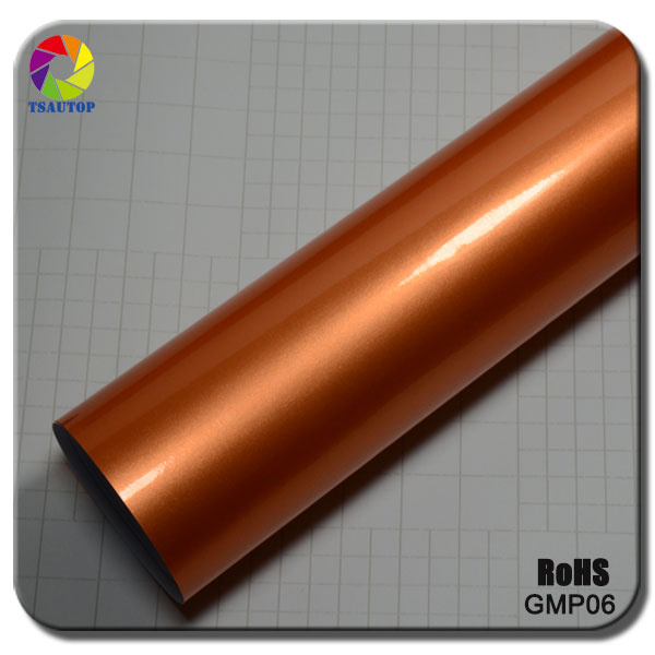 Car Sticker Car Wrap Vinyl Orange Glossy Pearl Film