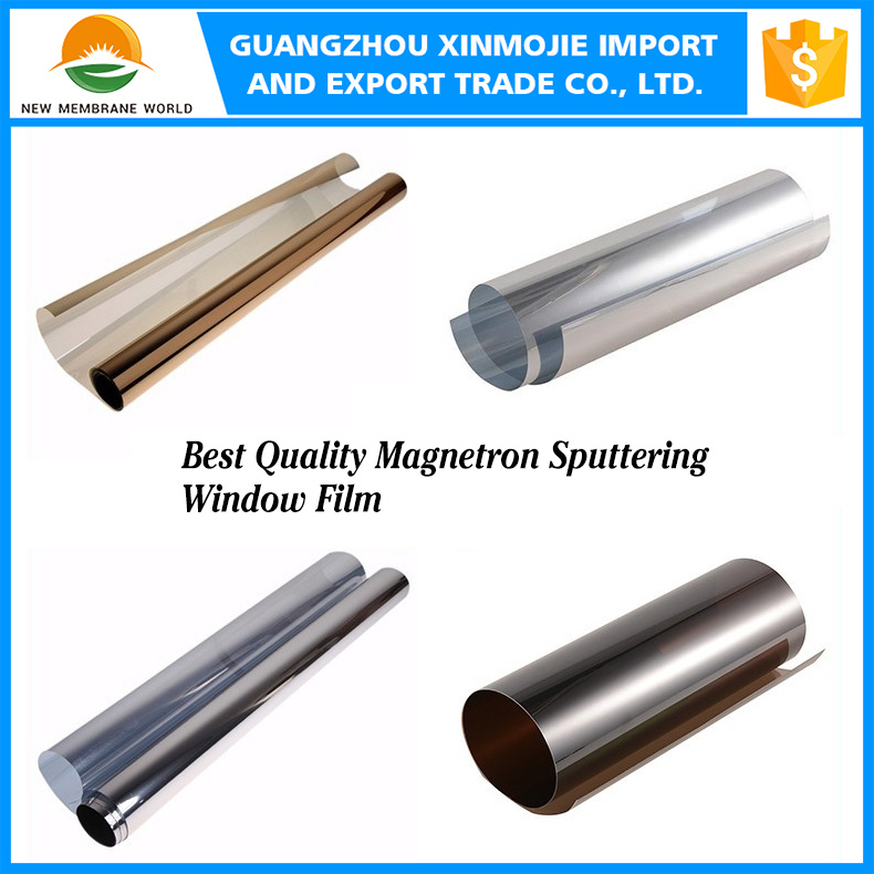 99% UV Protection New Product High Strech 1.52*30m Metalic Chrome Mirror Removable Film Mirror Metallized Film