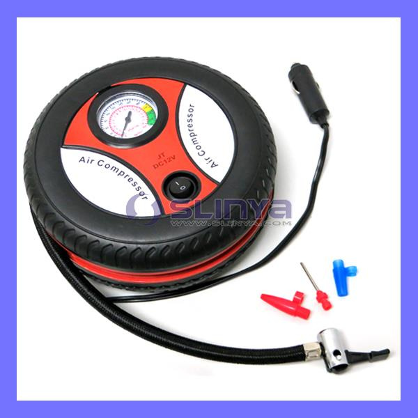 12V Mini Compact Tire Inflation Equipment Air Compressor 260 Psi Cigarette Bike Car Van Tyre Inflator