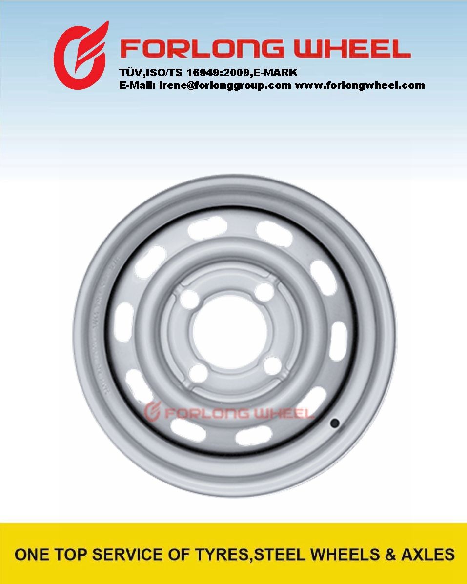 4hole with PCD 130mm High Speed Trailer Steel Wheels