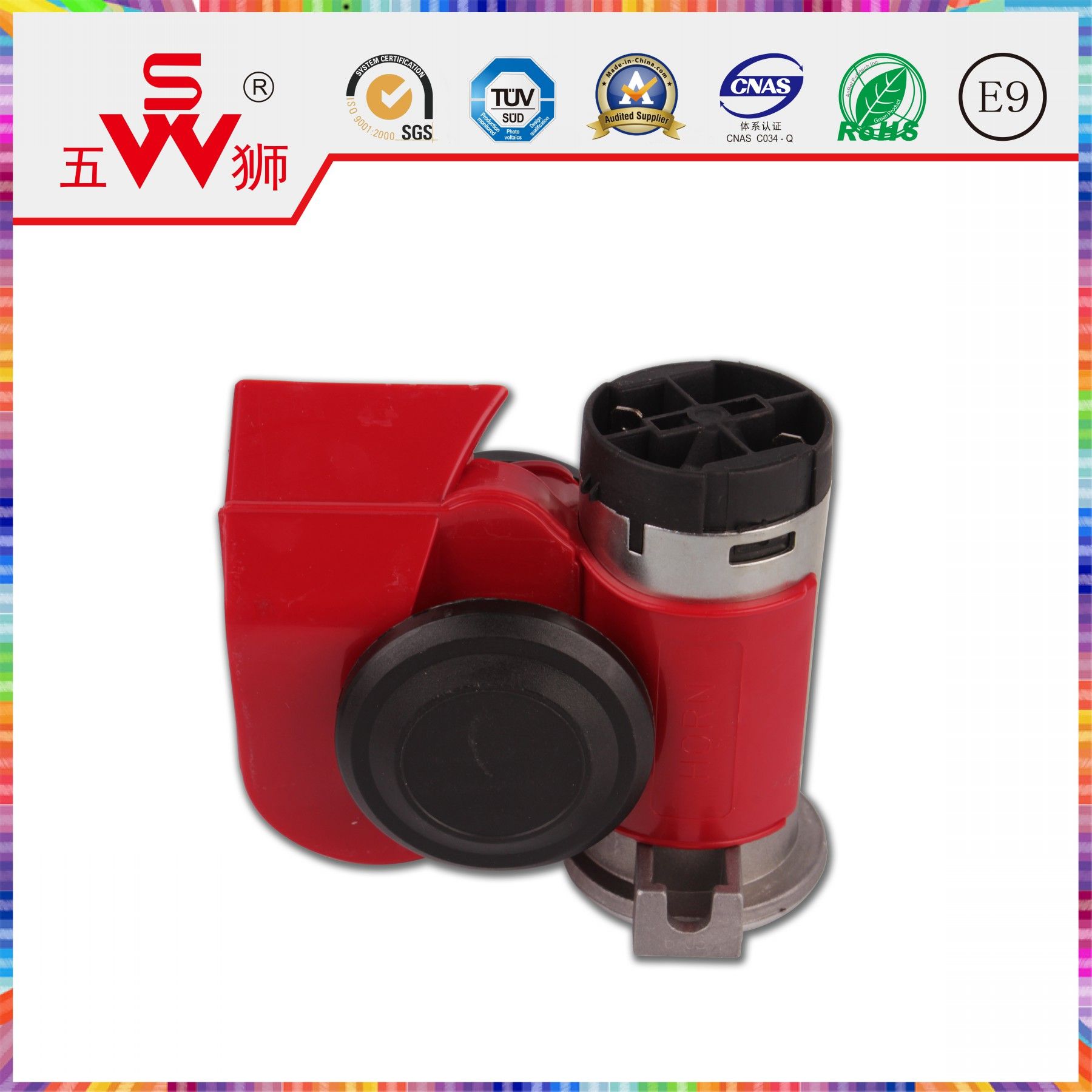 Red ODM ABS Snail Car Horn