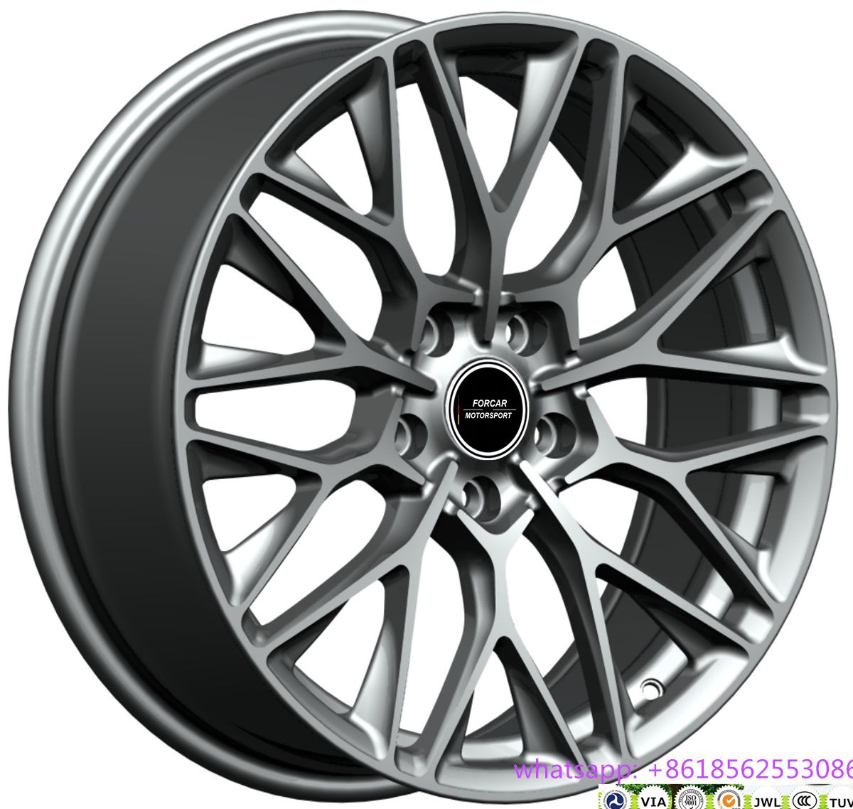 New Design 18*8j Aluminium Via Jwl Alloy Wheel
