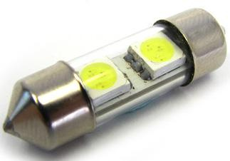 White Canbus 12V 31mm 2SMD 5050 LED Car Auto Light