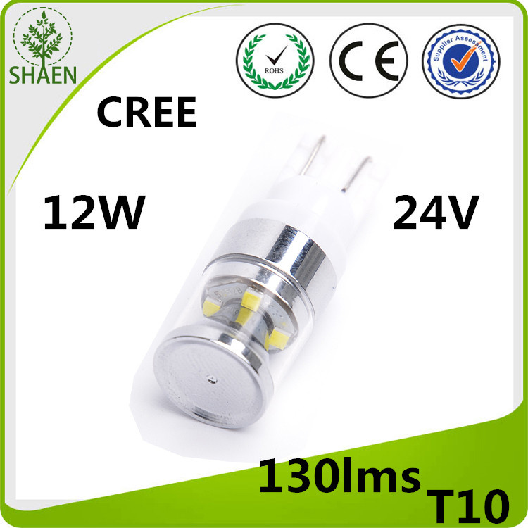 T10 CREE 12W 24V Taper Car LED Light