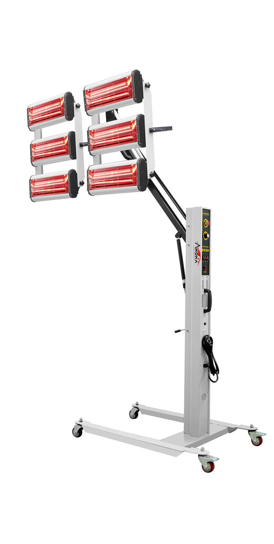 Six-Lamp Infrared Paints Curing Automotive Lamp
