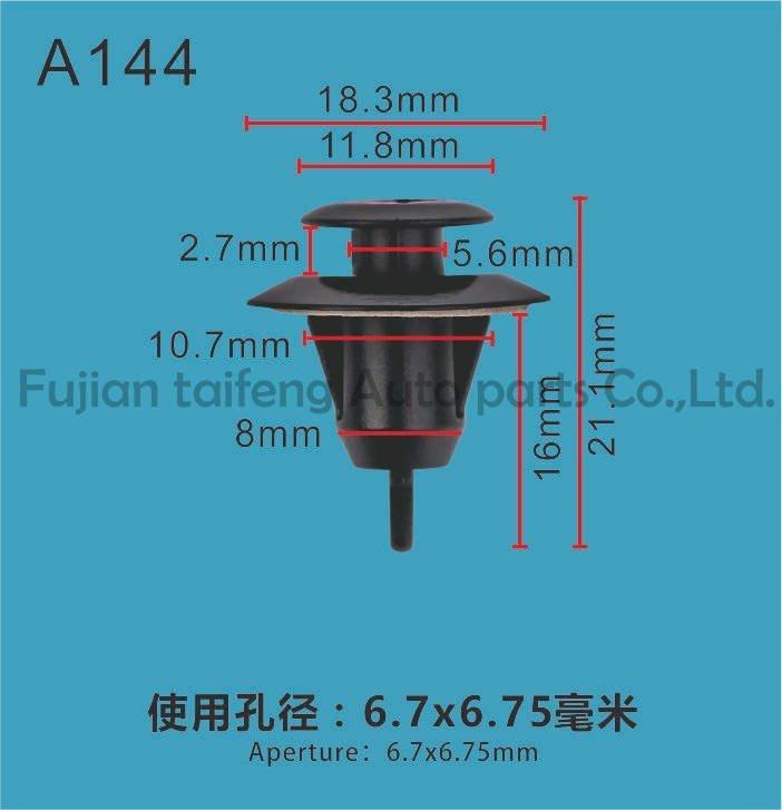 100PCS Free Shipping Push-Type Retainer /Auto Plastic Fasteners for Automotive Clips Car