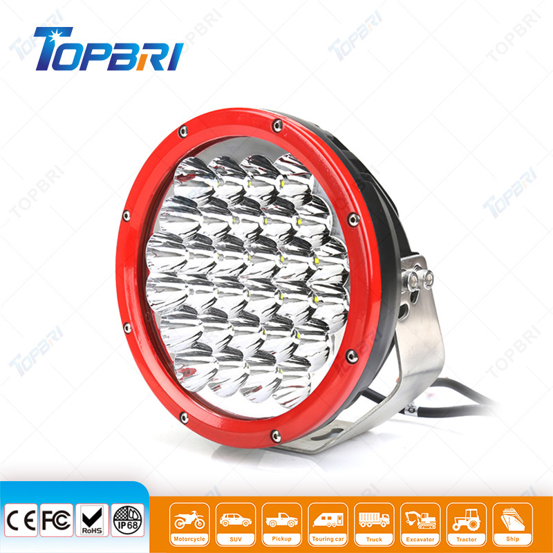 High Power 225W Round Black Jeep Truck LED Headlight