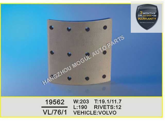 Premium Quality Brake Lining for Heavy Duty Truck (19562)