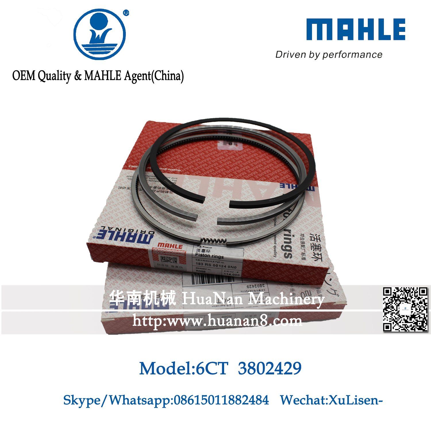 Cummins Spare Parts 6CT Mahle Piston Ring