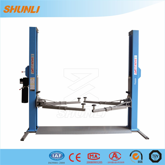 Shunli 4000kg Capacity Auto Clea Floor Lift