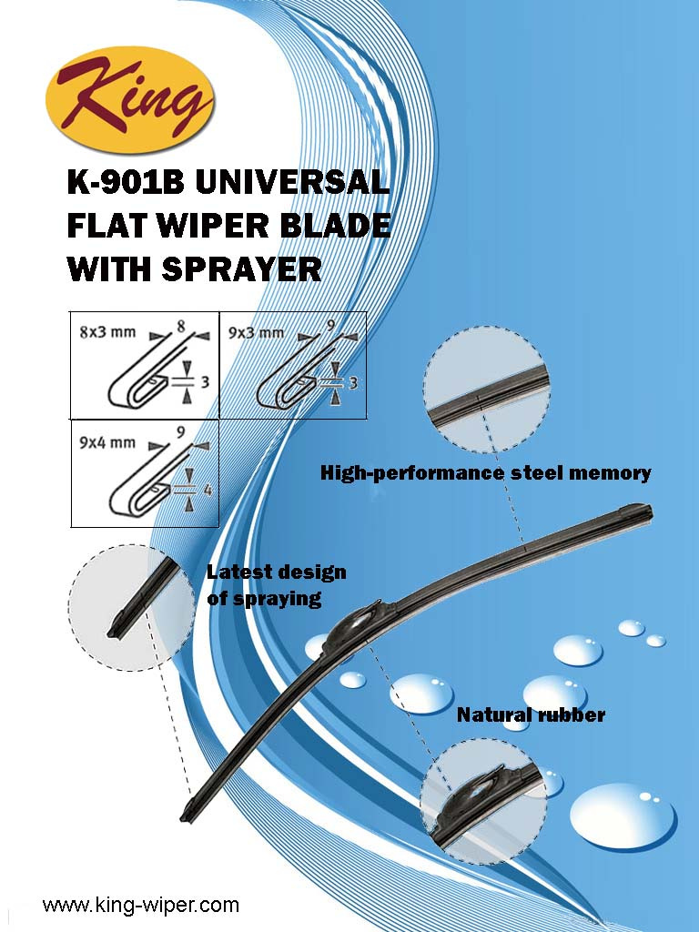 Universal Ultimate Wiper Blade with Washer Nozzle for All Cars, Replaceable for Valeo Ultimate Wiper