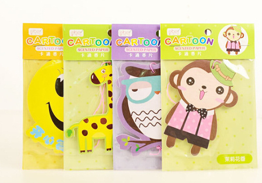 Cute Cartoon Scented Paper Air Freshener with Header Card