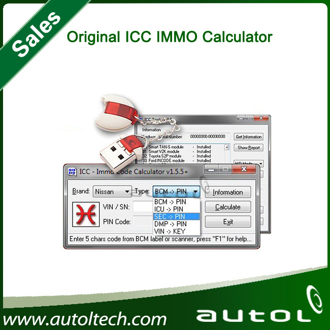 High Quality Original Icc IMMO Calculator Immobilizer Pin Code Reader IMMO Code Calculator