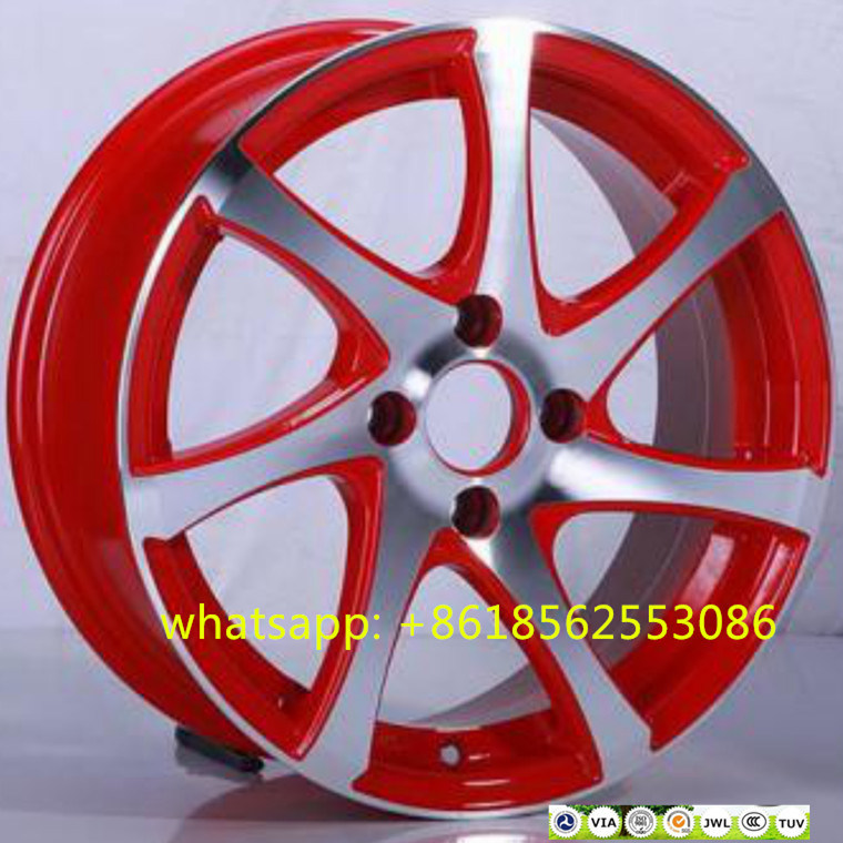 15*6.5j 16*7j 17*7.5j Red machine Face Wheels Alloy Wheel Rims