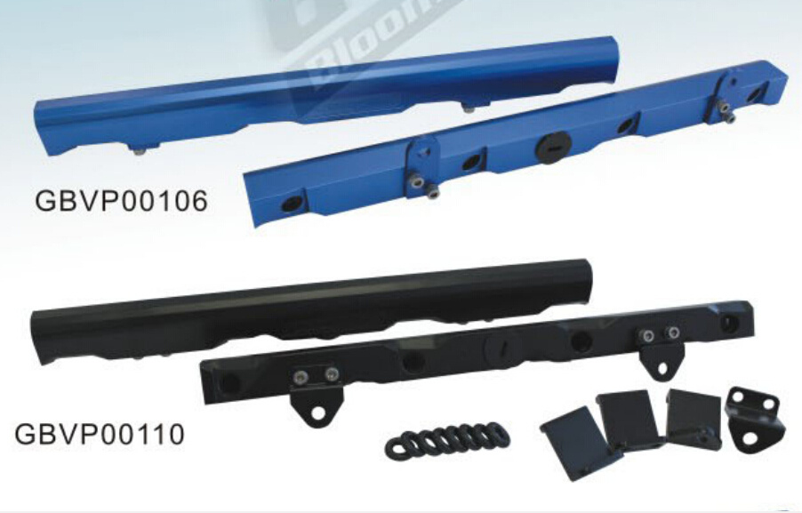High Flow Top Feed Injector Billet Fuel Rail