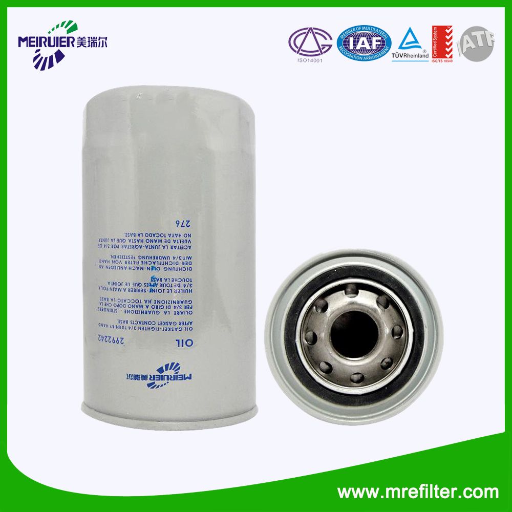 Professional Filter Manufacturer Oil Filter for Iveco Engine (2992242)