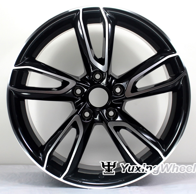 20 Inch Replica Work Mag Black Bright Alloy Wheel
