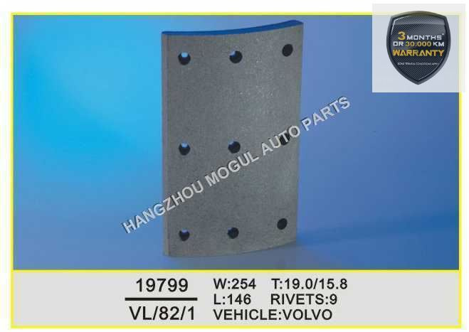Premium Quality Brake Lining for Heavy Duty Truck (19799)
