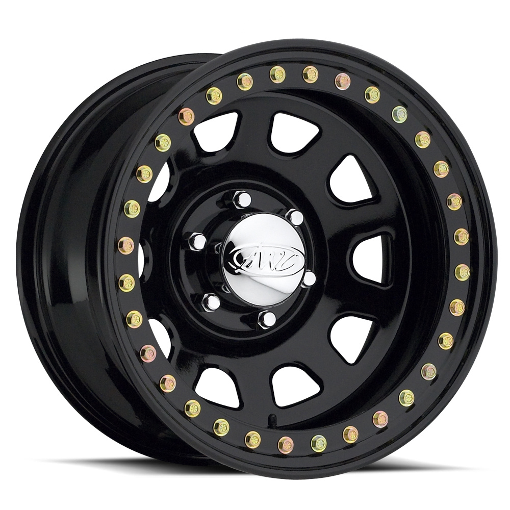 15X8 (6-139.7) Black Daytona Steel Beadlocks Wheel Rim