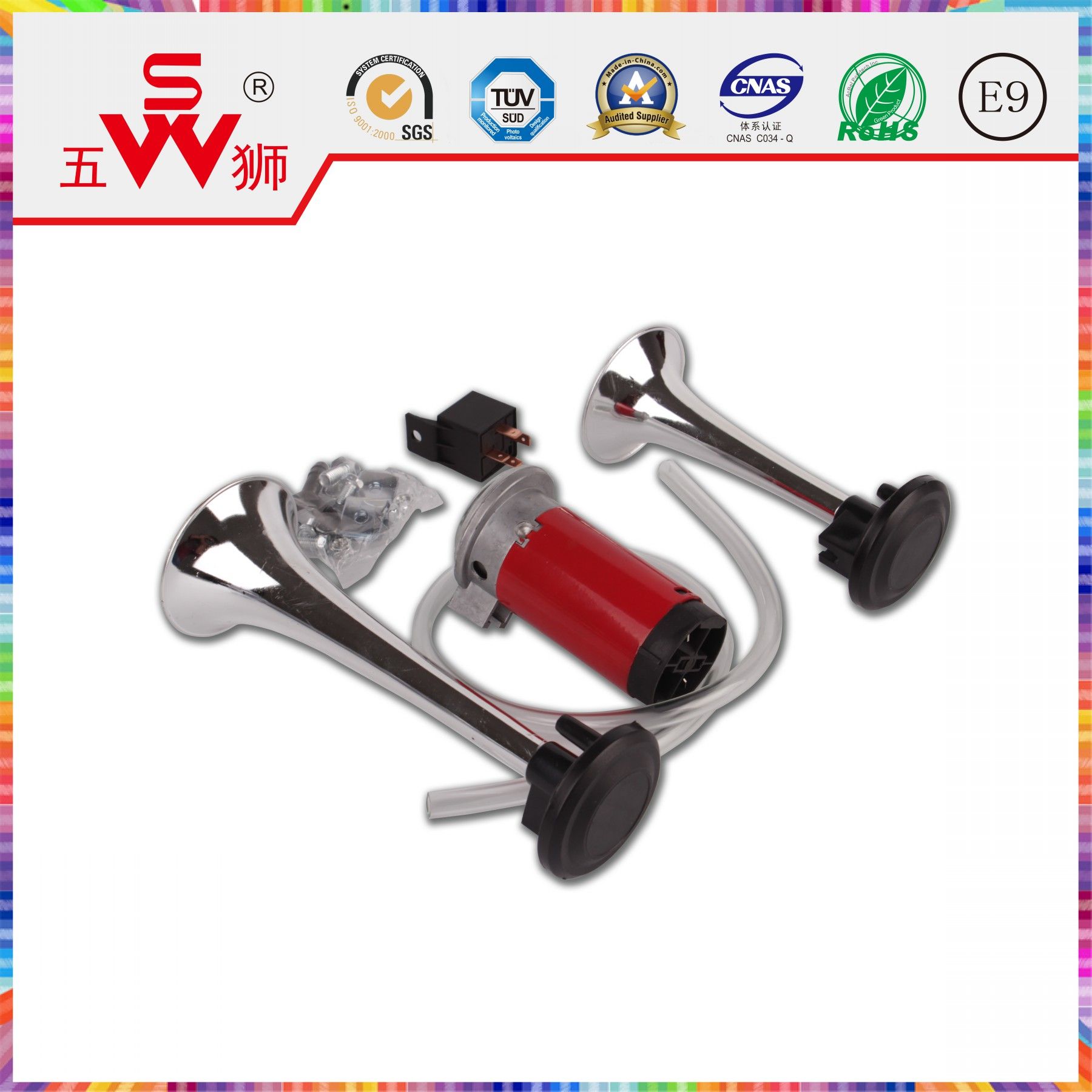 Dual Horn Loudspeaker for Car Machine