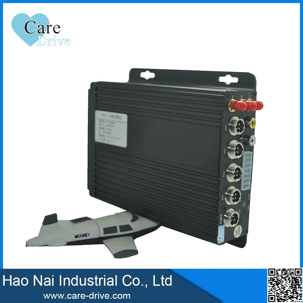SD Card Mobile DVR 4 Channel Real Time Mdvr Support 3G, 4G, GPS, WiFi