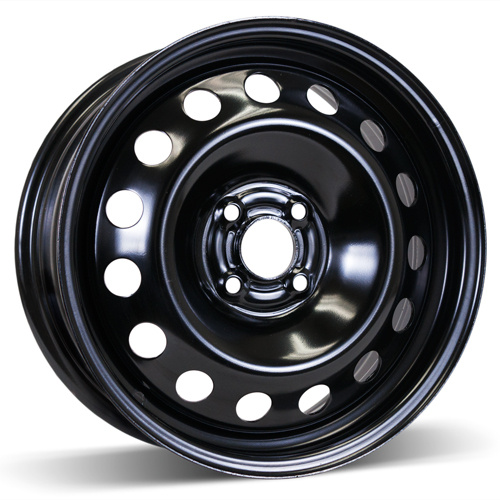 16X6.5 (4-100) Black Steel Snow Wheel
