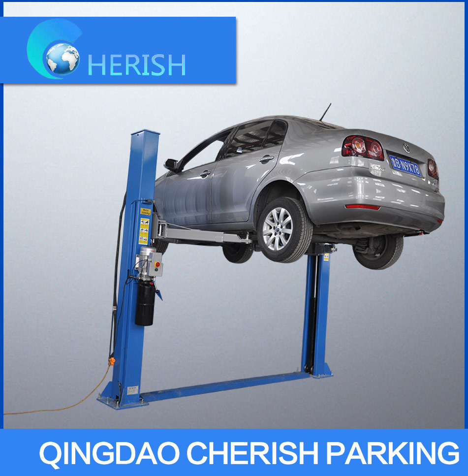 Two Post Floor Plate Hydraulic Auto Hoist with Ce