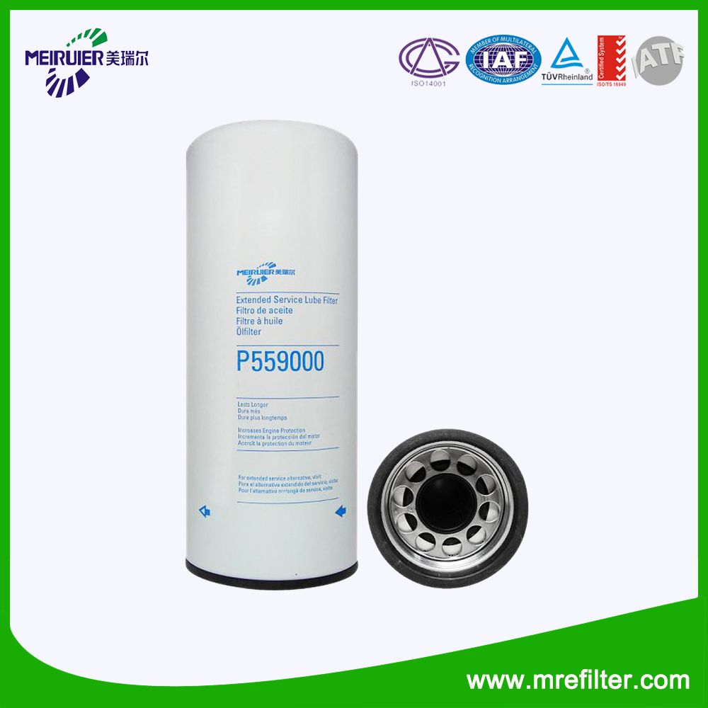 Lubrication System Oil Filter P559000 for Chinese Trucks