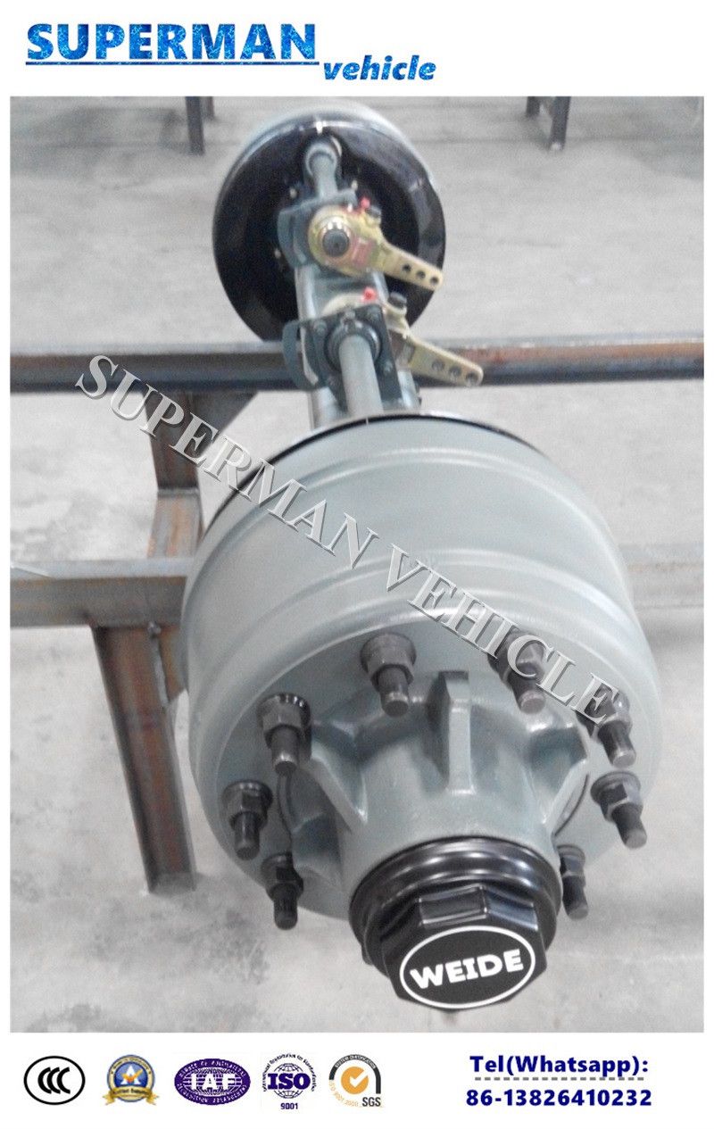 China 13t American Semi Truck Trailer Outboard Axle