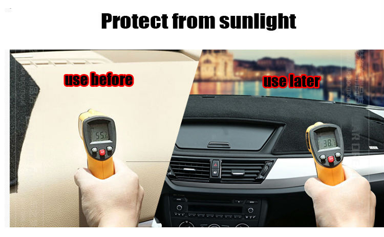 Car Dashboard Covers Mat for Volvo S60L 2014 2015 Years Right Hand Drive Dashmat Pad Dash Cover Auto Dashboard Accessories