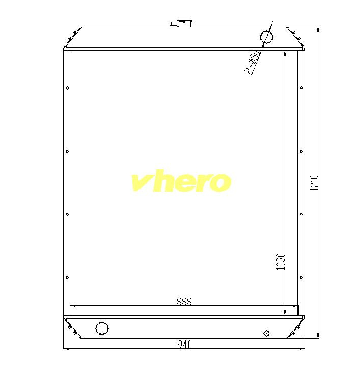 Heat Exchanger Cooler Auto Radiator for Technical Vehicle Sumitomo 330A1