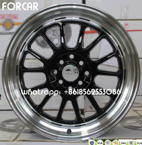 Black Machine Face Alloy Deep Wheel Rims for Car