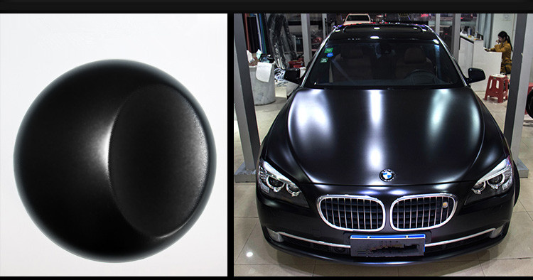 Self Adhesive Removable Matte Black Car Wraps