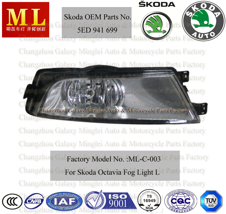 Car Parts Fog Light for Skoda Octavia From 2012 (5E0941701)