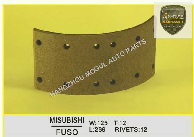 Brake Lining for Japanese Truck Made in China (FUSO 125)