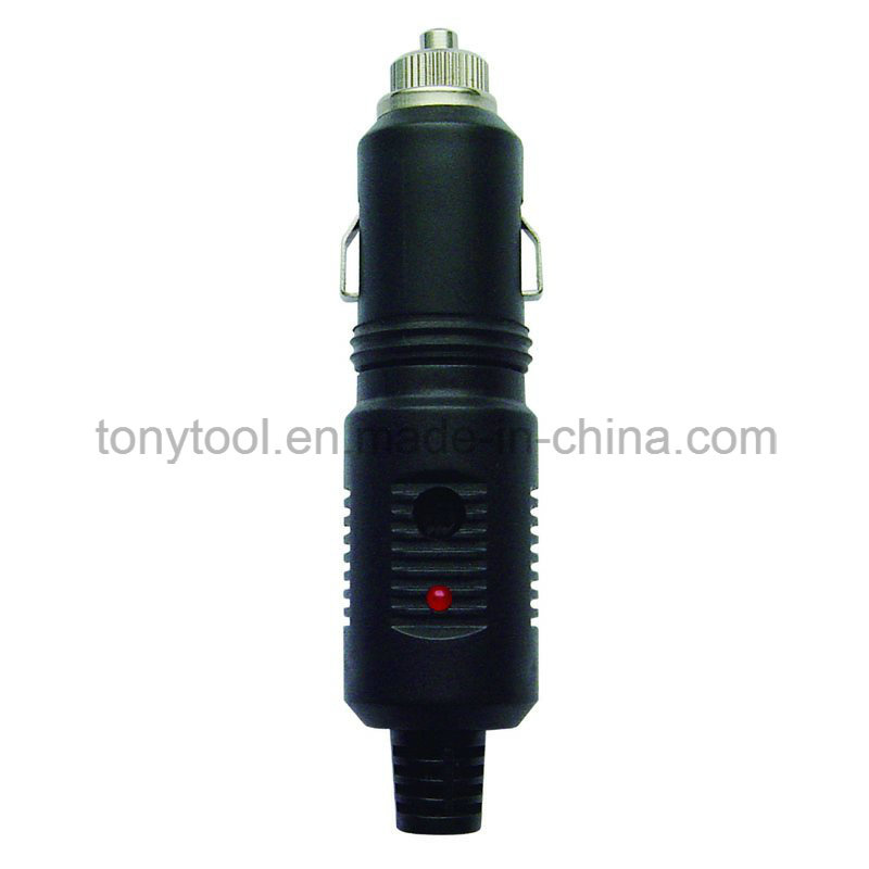 12V Replacement Cigarette Lighter Plug with LED Indicator Light