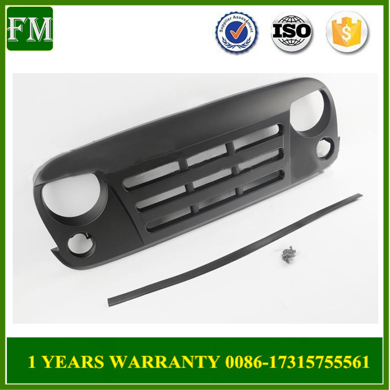 Wrangler Jk ABS Kerby Front Face Black Grills