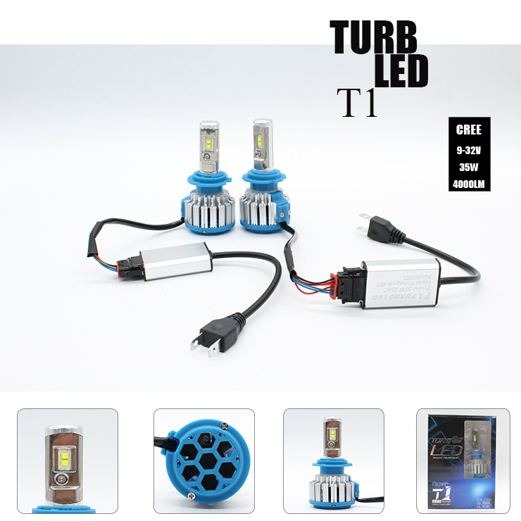 T1 35W 4000lm Car Headlight with Auto LED Light