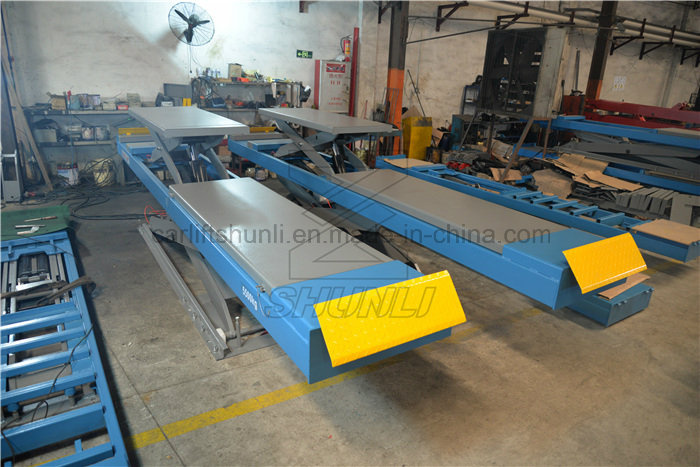5.5ton on-Ground Wheel Alignment Auto Scissor Design Double Level Scissor Lift