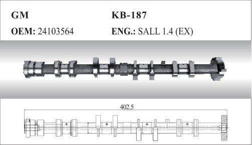 Auto Camshaft for GM (24103564)
