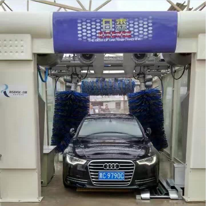 Fully Automatic Tunnel Car Washing Machine System Equipment Steam Machine for Cleaning Manufacture Factory Fast Washing 14 Brushes