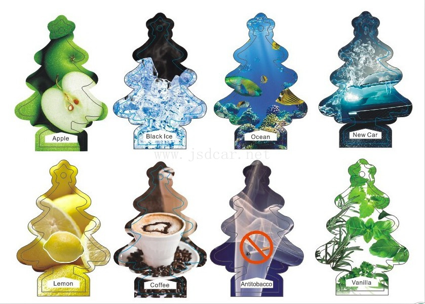 Hanging Paper Car Air Freshener for Christmas Gift (JSD-E0010)