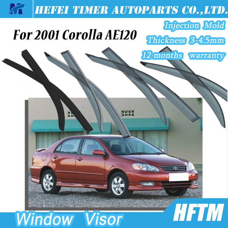 Auto Spare Parts Injection Mould Window Visor for 2001 Toyota Corolla Ae120