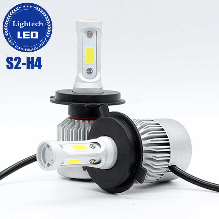 12V 24V LED Car Lighting 36W 8000lumen S2 H4 LED Headlights Kit High Low Beam Clear Pure White Auto Head Light