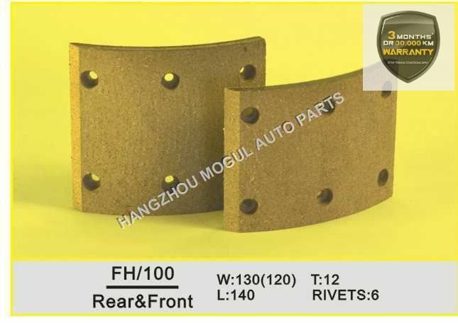 Long Lifetime Brake Lining for Japanese Truck (FH100)