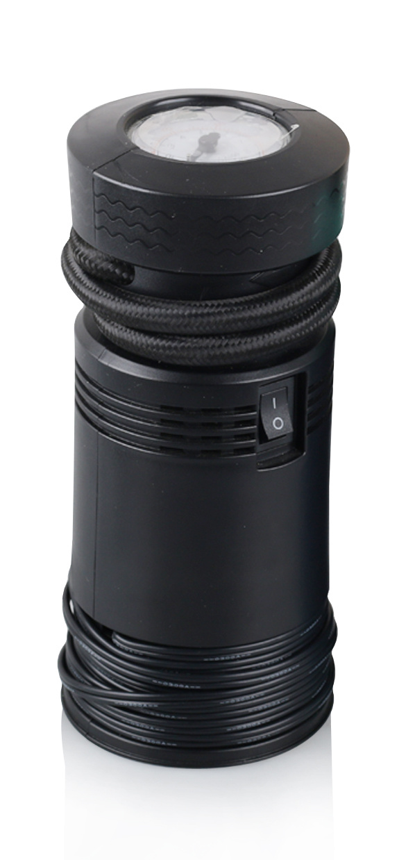 Columnar Design Portable Analog Car Tire Inflator