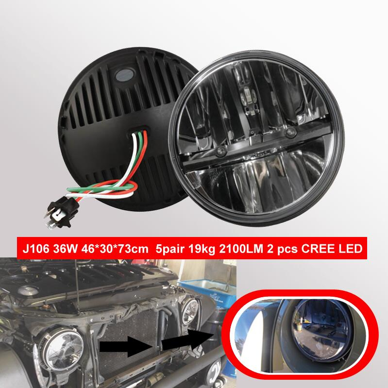 7'' LED Car Headlight for Jeep Wrangler Hummer