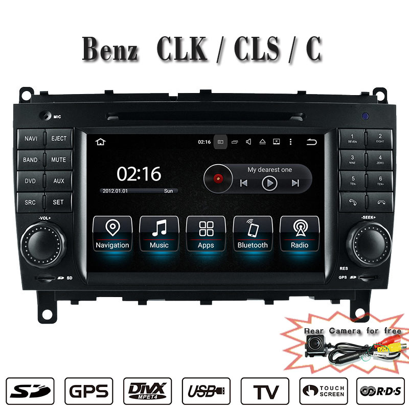 Carplay Anti-Glare Android7.1 GPS Navigator for Benz Clk / Cls / C Car Radio