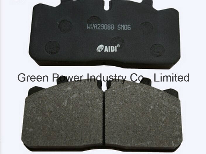 Wva29088 Daf Bus Truck Brake Pad with Less Metal